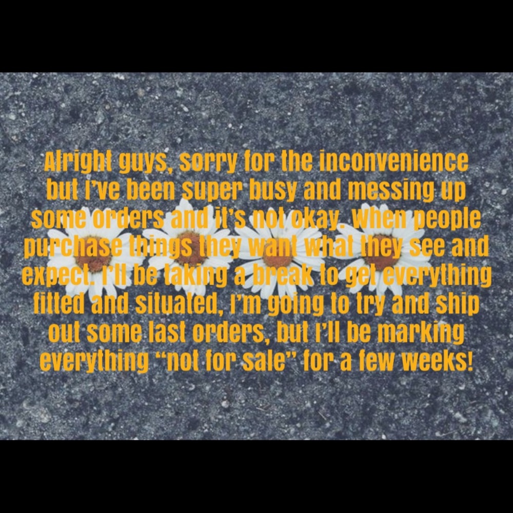 Just a disclaimer!
